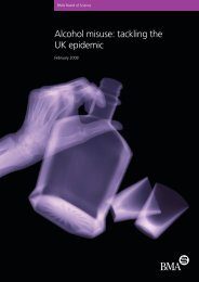 Alcohol misuse: tackling the UK epidemic - London