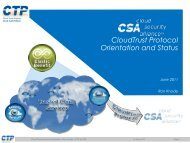 CloudTrust Protocol Information Overview (pdf) - Cloud Security . 