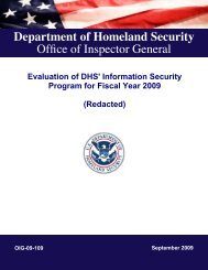 Evaluation of DHS
