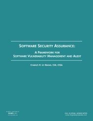 SOFTWARE SECURITY ASSURANCE: - Build Security In - US-CERT